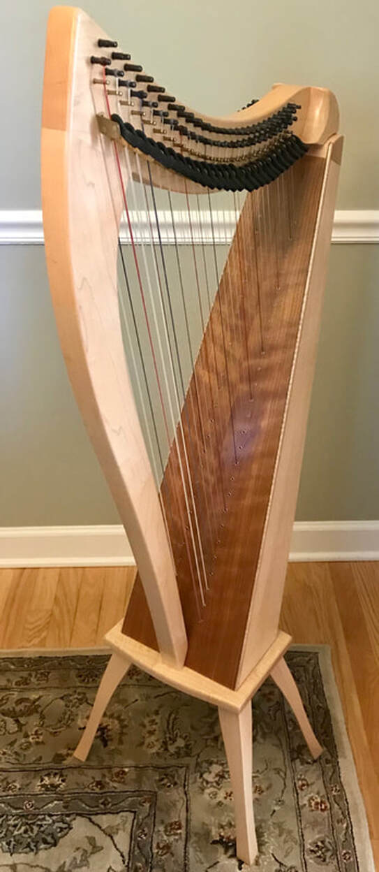 Dusty strings double strung harp top